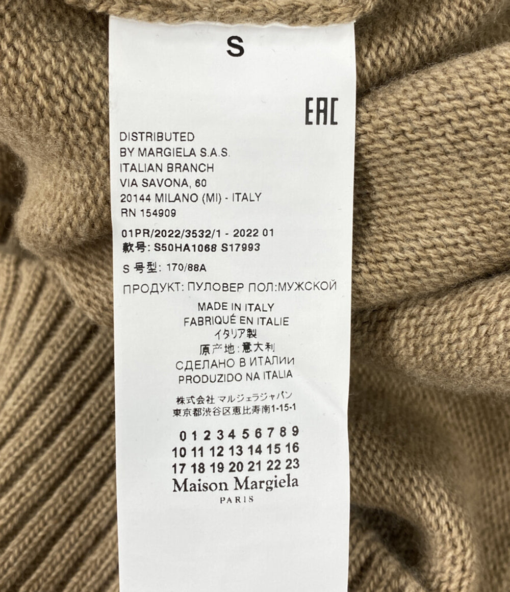 美品Maison Margiela バックスリットロングニットS Maison Margiela / メゾンマルジェラ | 2019SS | バックスリット リブ