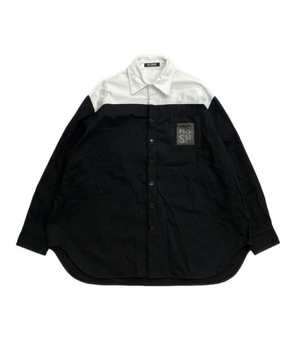 ラフシモンズ 長袖シャツ Oversized bicolor denim shirts 22AW メンズ SIZE S RAF SIMONS