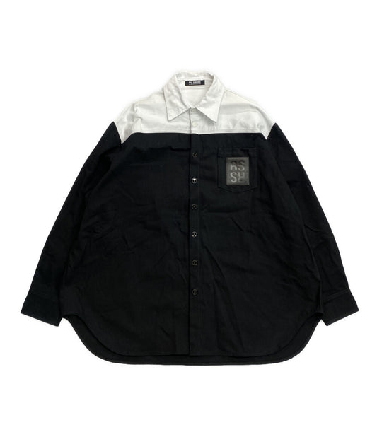 RAF SIMONS 長袖シャツ Oversized bicolor denim shirts 22AW メンズ SIZE S ラフシモンズ