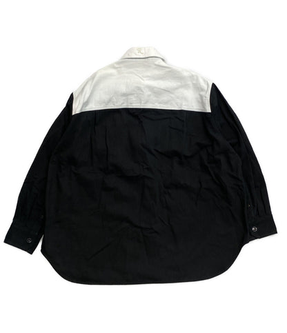 ラフシモンズ 長袖シャツ Oversized bicolor denim shirts 22AW メンズ SIZE S RAF SIMONS