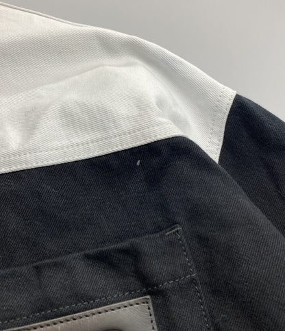 ラフシモンズ 長袖シャツ Oversized bicolor denim shirts 22AW メンズ SIZE S RAF SIMONS