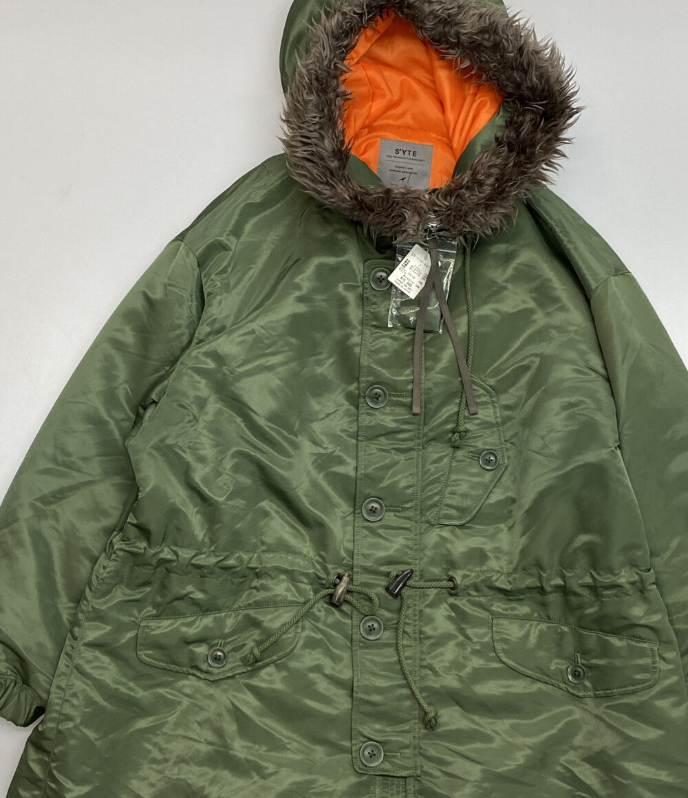 S'YTE サイト モッズコート NYLON TWILL FUR MODS COAT UV-C50-603 メンズ SIZE 3