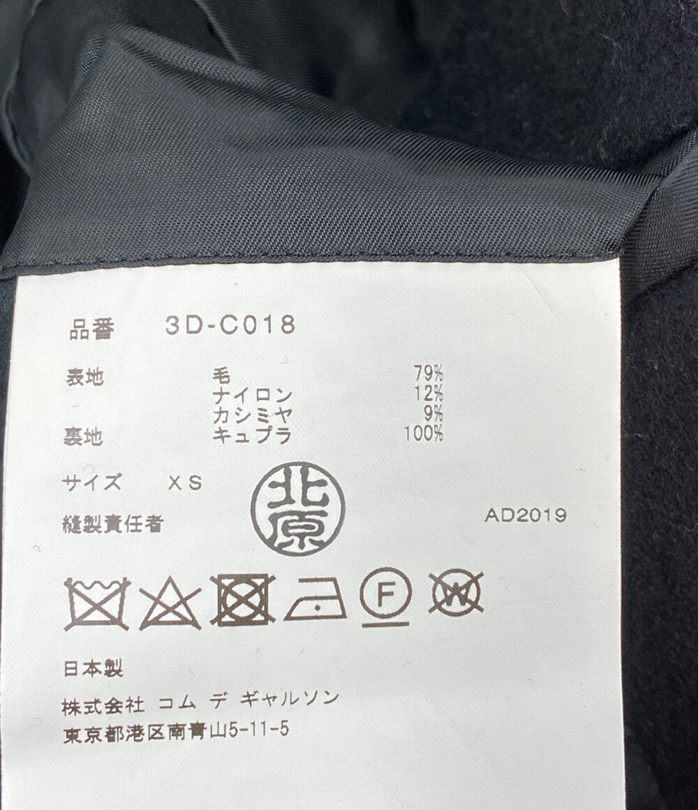 ノワールケイニノミヤ ナイロンカシミヤ混 ウールチェスターコート 3D-C018 レディース SIZE XS noir kei ninomiya