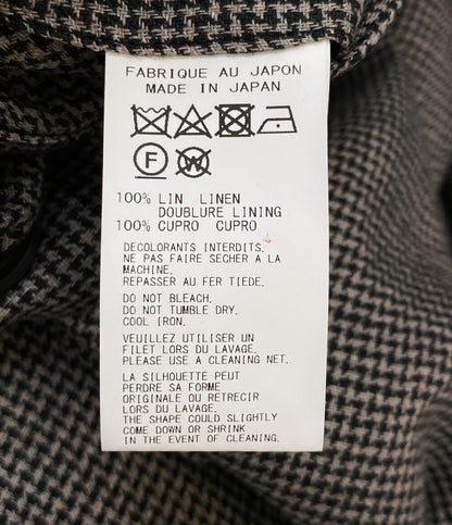 YOHJI YAMAMOTO POUR HOMME ロングジャケット YY柄切り替え釦止めJK HS-J43-807 24SS メンズ SIZE 3 ヨウジヤマモトプールオム