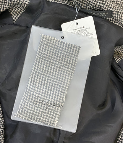 YOHJI YAMAMOTO POUR HOMME ロングジャケット YY柄切り替え釦止めJK HS-J43-807 24SS メンズ SIZE 3 ヨウジヤマモトプールオム