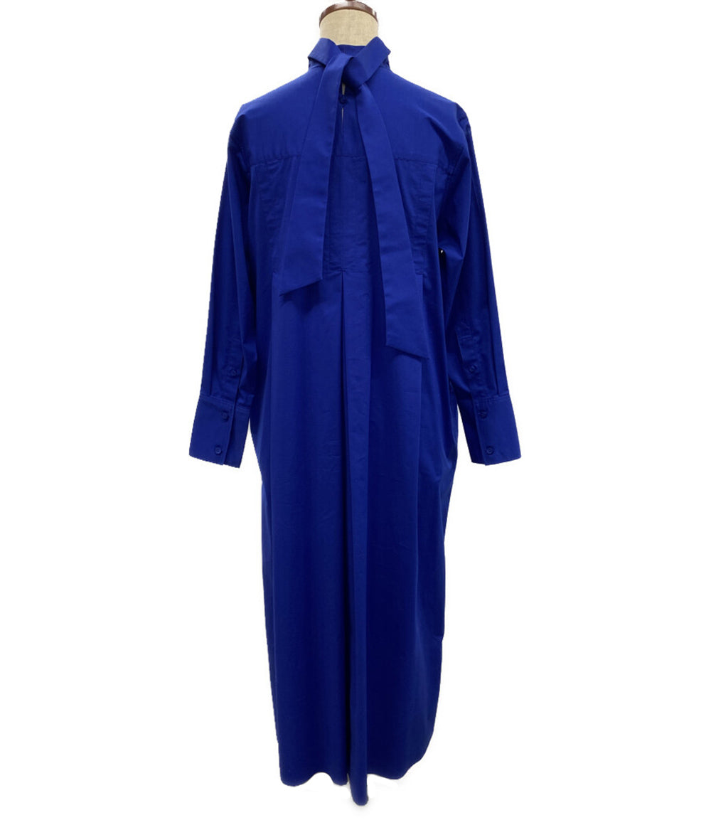 サトルササキ 長袖ワンピース THREE-TUCKED LONG DRESS 2022AW FW22-DR02-206 レディース SIZE 1 SATORU SASAKI