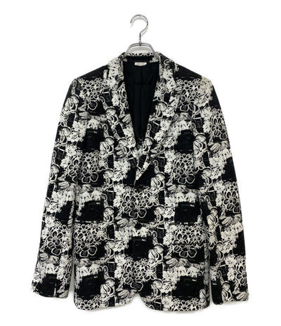 COMME des GARCONS HOMME PLUS フローラルデザインテーラードジャケット 22SS PI-J044 メンズ SIZE S コムデギャルソンオムプリュス