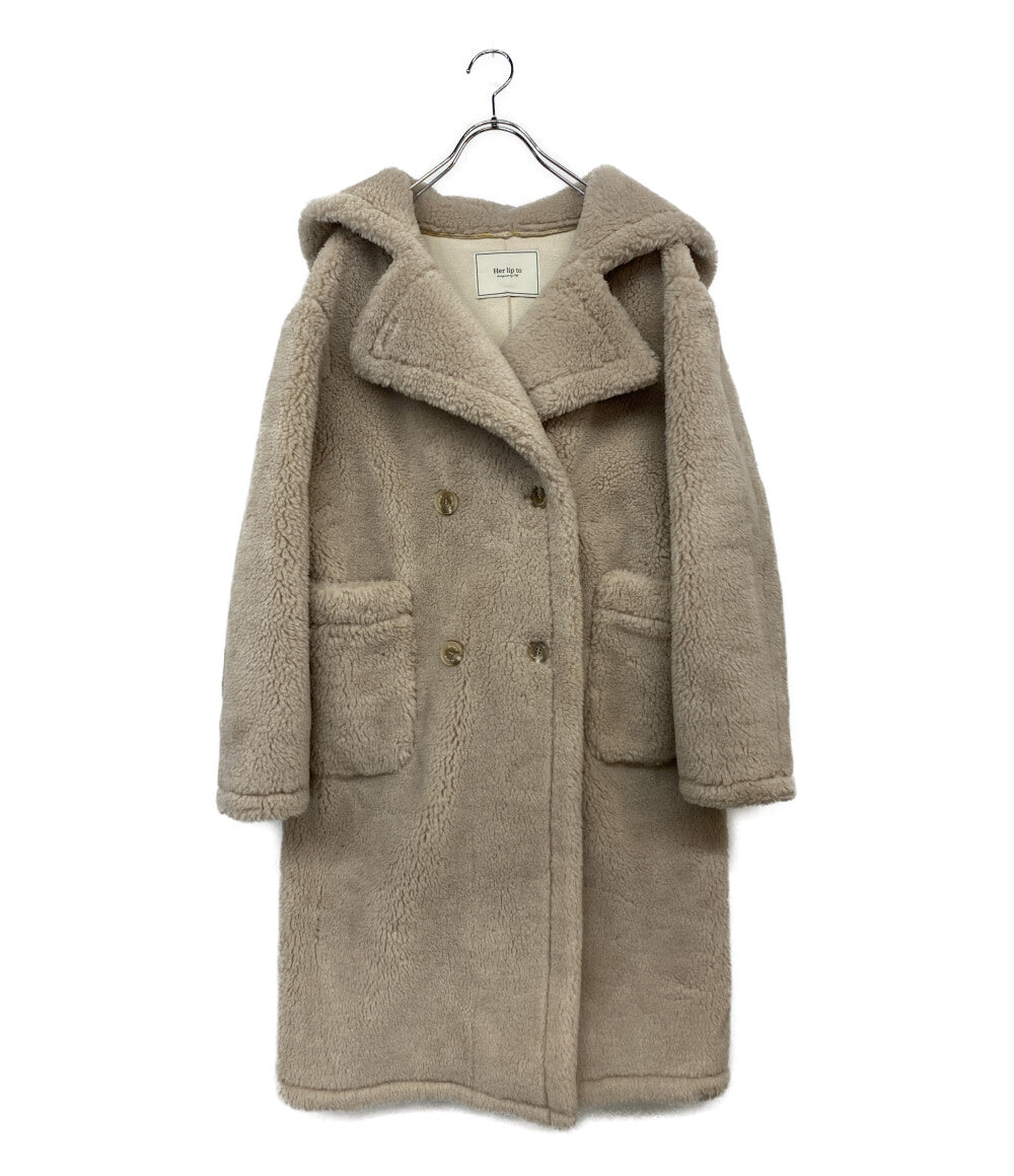 ハーリップトゥ ボアコート Fleur Shearling Boa Coat 1234207052 レディース SIZE S Her lip to