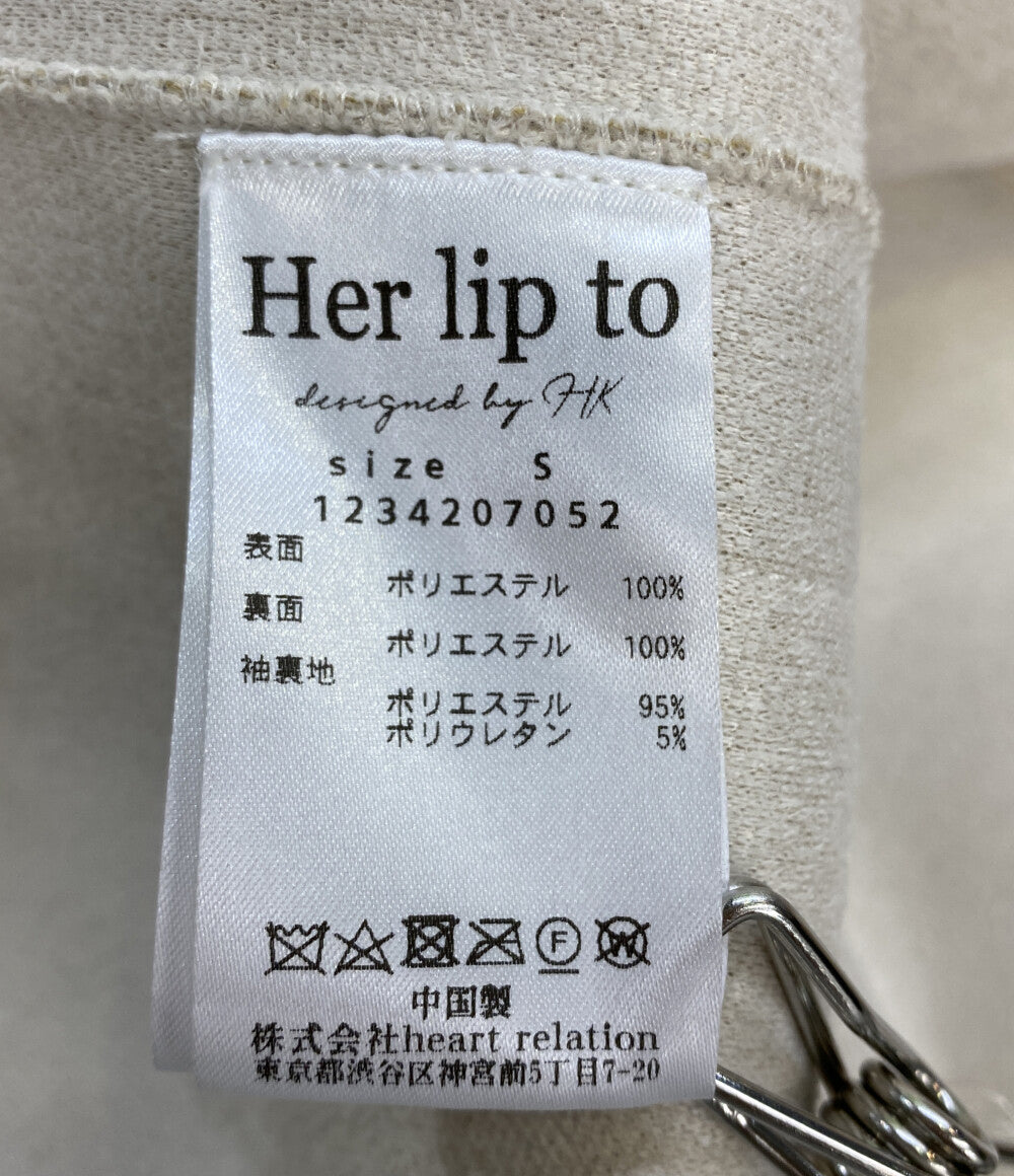 ハーリップトゥ ボアコート Fleur Shearling Boa Coat 1234207052 レディース SIZE S Her lip to