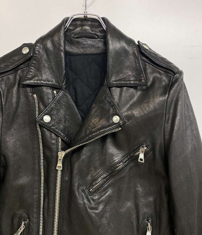 BALMAIN ライダースジャケット ラムレザー BLK メンズ SIZE 46 バルマン
