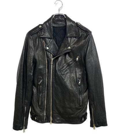 BALMAIN ライダースジャケット ラムレザー BLK メンズ SIZE 46 バルマン