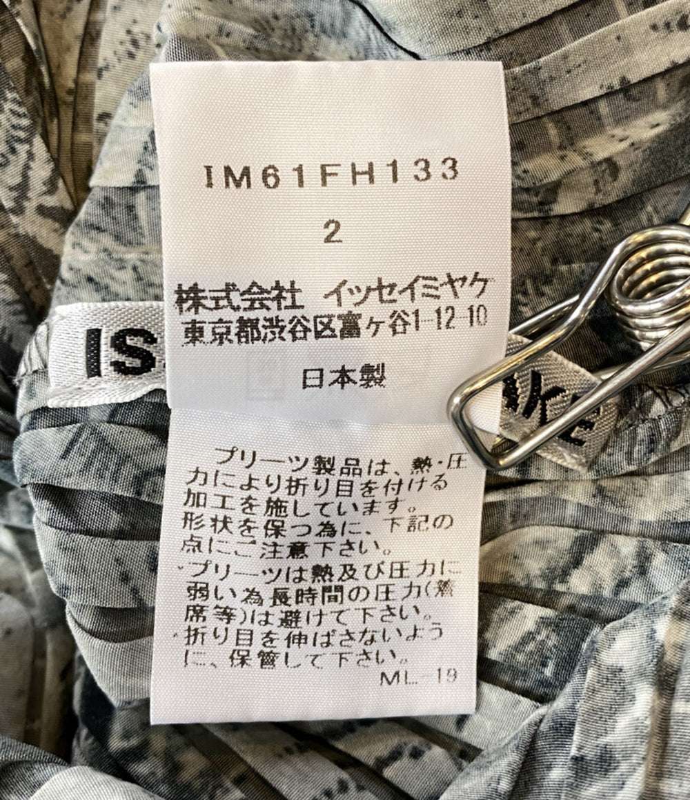 PLEATS PLEASE ノースリーブワンピース ブラックグラデーション IM61FH133 レディース SIZE 2 プリーツプリーズ