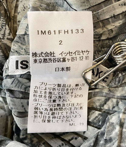 PLEATS PLEASE ノースリーブワンピース ブラックグラデーション IM61FH133 レディース SIZE 2 プリーツプリーズ