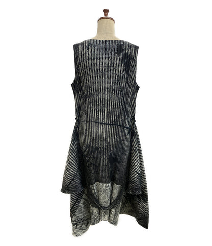 PLEATS PLEASE ノースリーブワンピース ブラックグラデーション IM61FH133 レディース SIZE 2 プリーツプリーズ