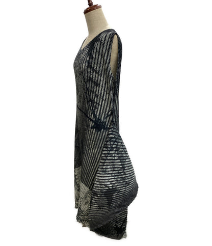 PLEATS PLEASE ノースリーブワンピース ブラックグラデーション IM61FH133 レディース SIZE 2 プリーツプリーズ