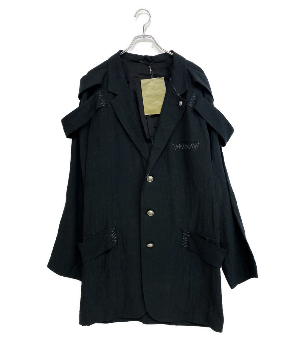 YOHJI YAMAMOTO POUR HOMME ジャケット 60 LINEN NAMORE ZIGZAG ST JKT 24ss HS-J21-335 メンズ SIZE 2 ヨウジヤマモトプールオム