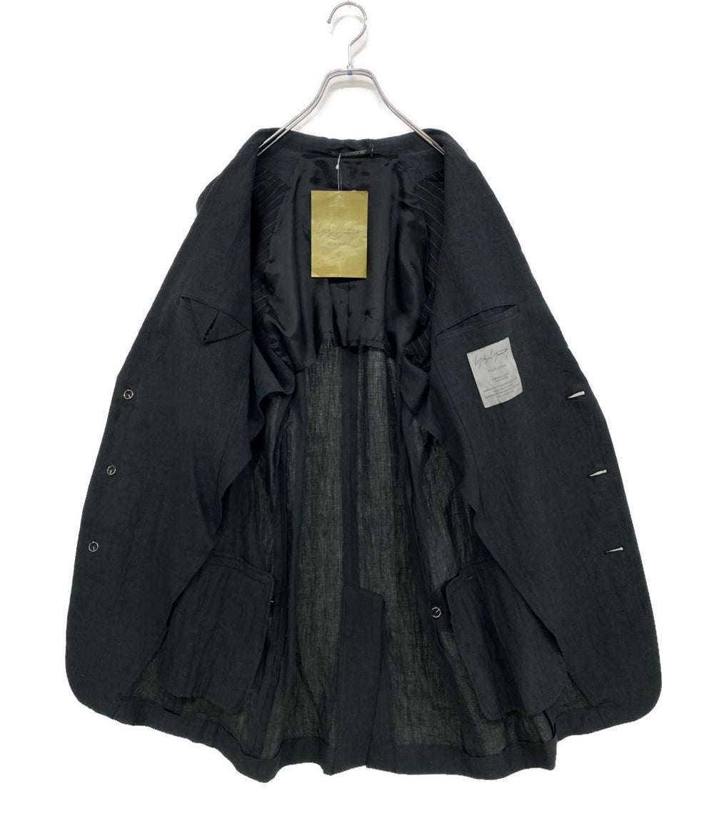 YOHJI YAMAMOTO POUR HOMME ジャケット 60 LINEN NAMORE ZIGZAG ST JKT 24ss HS-J21-335 メンズ SIZE 2 ヨウジヤマモトプールオム