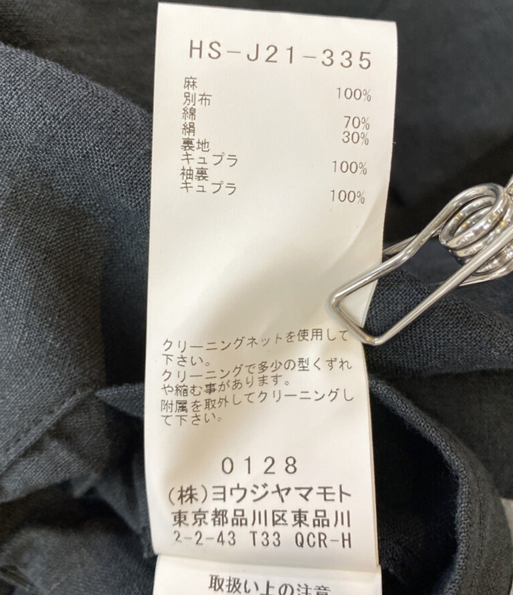 YOHJI YAMAMOTO POUR HOMME ジャケット 60 LINEN NAMORE ZIGZAG ST JKT 24ss HS-J21-335 メンズ SIZE 2 ヨウジヤマモトプールオム
