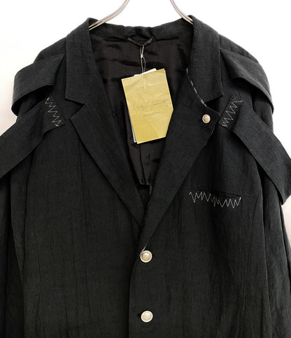 YOHJI YAMAMOTO POUR HOMME ジャケット 60 LINEN NAMORE ZIGZAG ST JKT 24ss HS-J21-335 メンズ SIZE 2 ヨウジヤマモトプールオム
