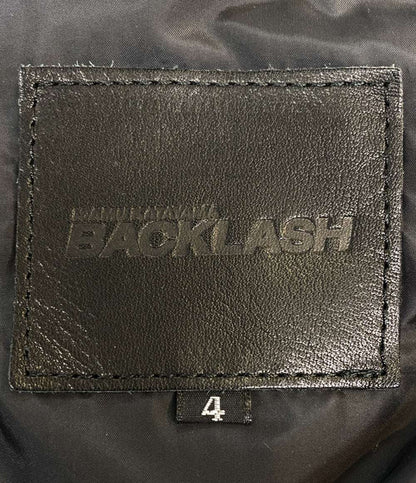 ISAMU KATAYAMA BACKLASH イサムカタヤマバックラッシュ ダウンジャケット カンガルーレザー 1363-02 メンズ SIZE XL