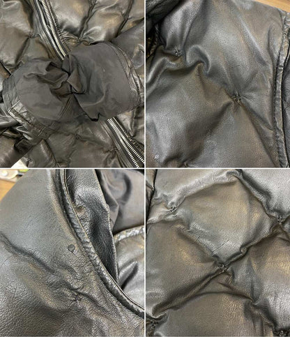 ISAMU KATAYAMA BACKLASH イサムカタヤマバックラッシュ ダウンジャケット カンガルーレザー 1363-02 メンズ SIZE XL