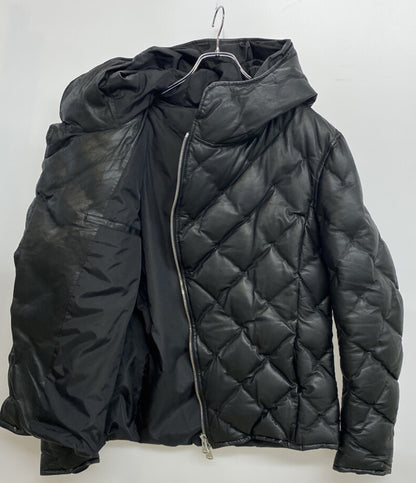 ISAMU KATAYAMA BACKLASH イサムカタヤマバックラッシュ ダウンジャケット カンガルーレザー 1363-02 メンズ SIZE XL