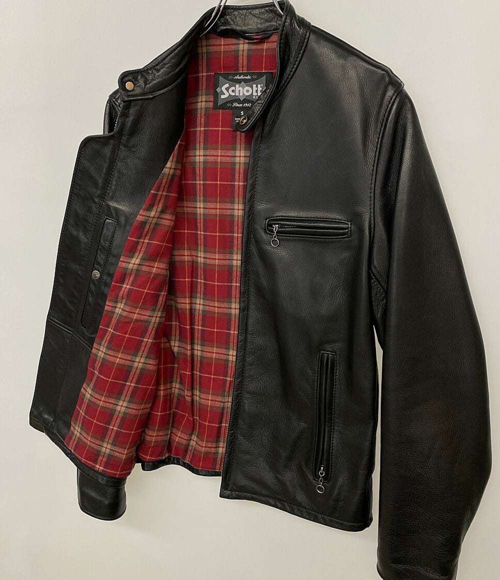 Schott シングルライダースジャケット／USA製 メンズ SIZE Ｓ ショット
