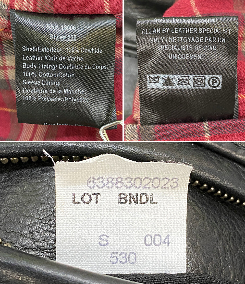 Schott シングルライダースジャケット／USA製 メンズ SIZE Ｓ ショット