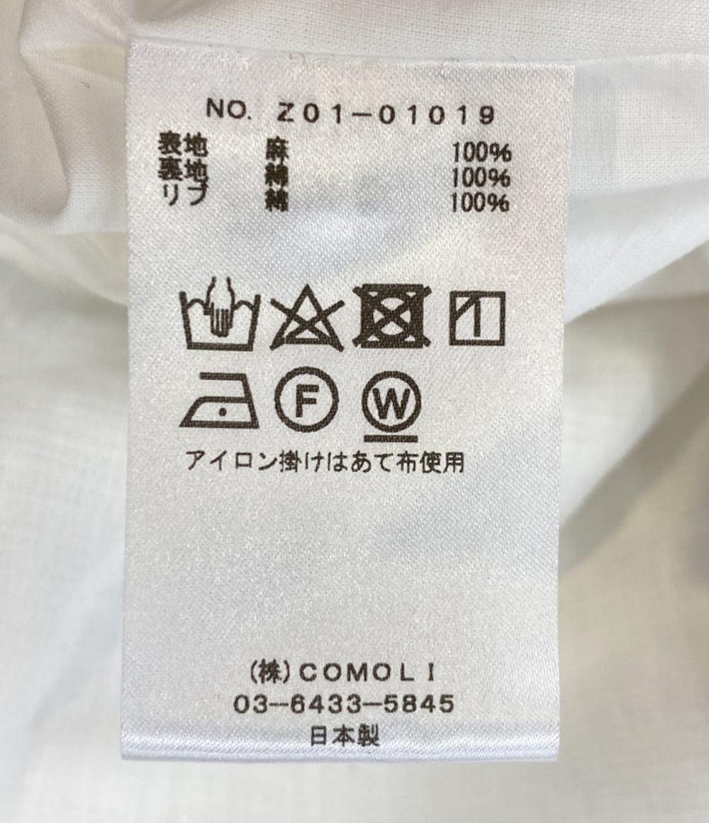 COMOLI コモリ リネンWクロスジップブルゾン Z01-01019 メンズ SIZE 3