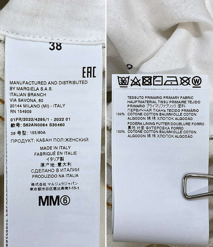 美品 MM6 変形デニムジャケット 2022SS レディース SIZE 38 エムエムシックス