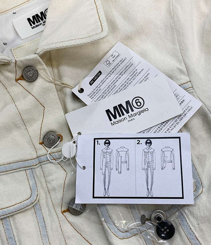 美品 MM6 変形デニムジャケット 2022SS レディース SIZE 38 エムエムシックス