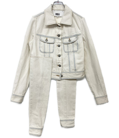 美品 MM6 変形デニムジャケット 2022SS レディース SIZE 38 エムエムシックス
