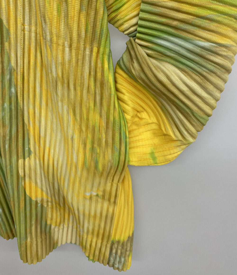 HOMME PLISSE ISSEY MIYAKE 長袖カーディガン 総柄 HP53JL205 メンズ SIZE 2 オム プリッセ イッセイミヤケ