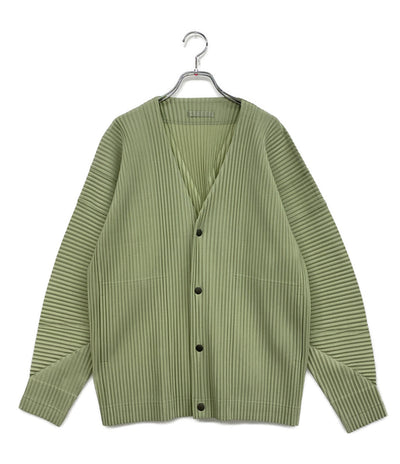 HOMME PLISSE ISSEY MIYAKE カーディガン Vネック HP53JL101 レディース SIZE 2 オム プリッセ イッセイミヤケ