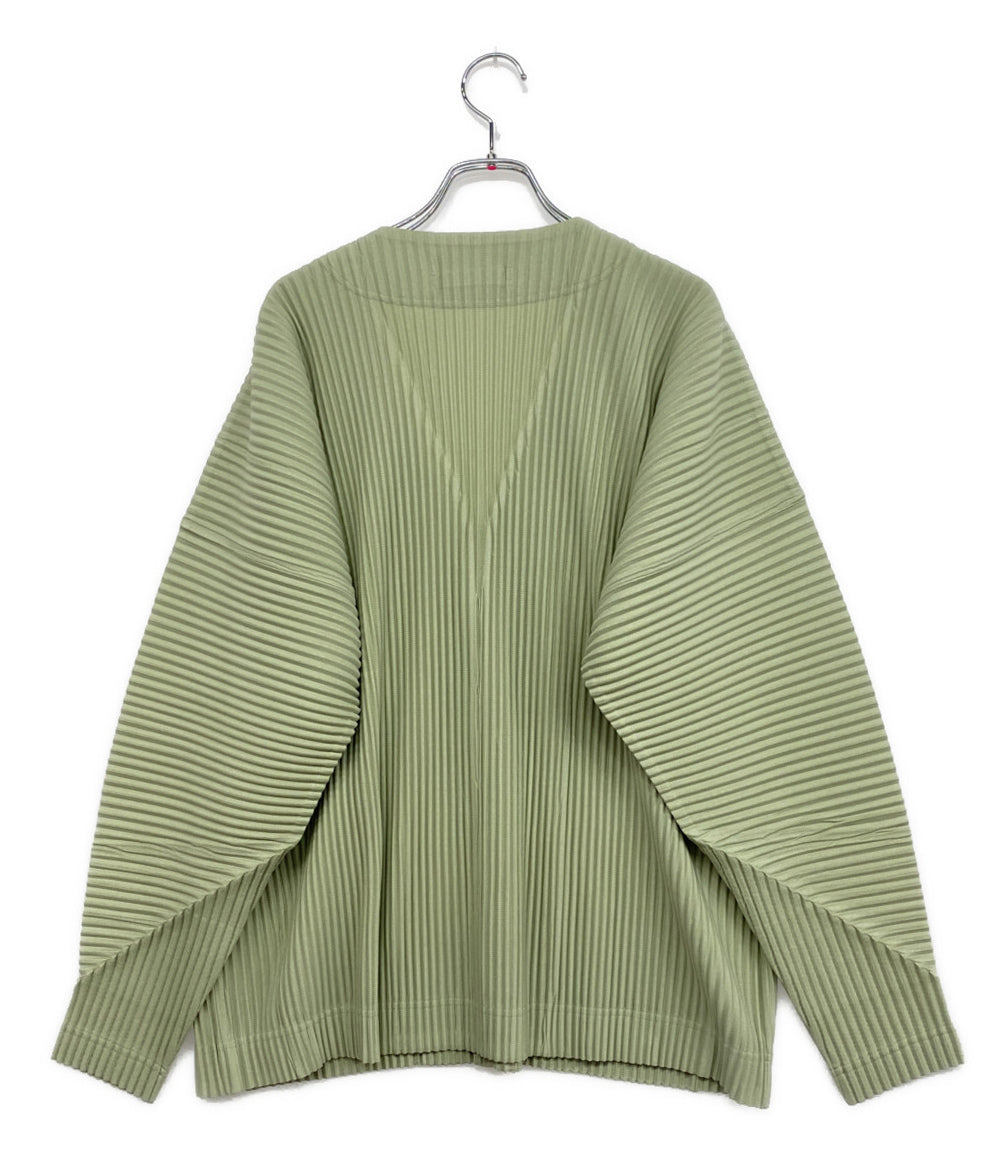 HOMME PLISSE ISSEY MIYAKE カーディガン Vネック HP53JL101 レディース SIZE 2 オム プリッセ イッセイミヤケ