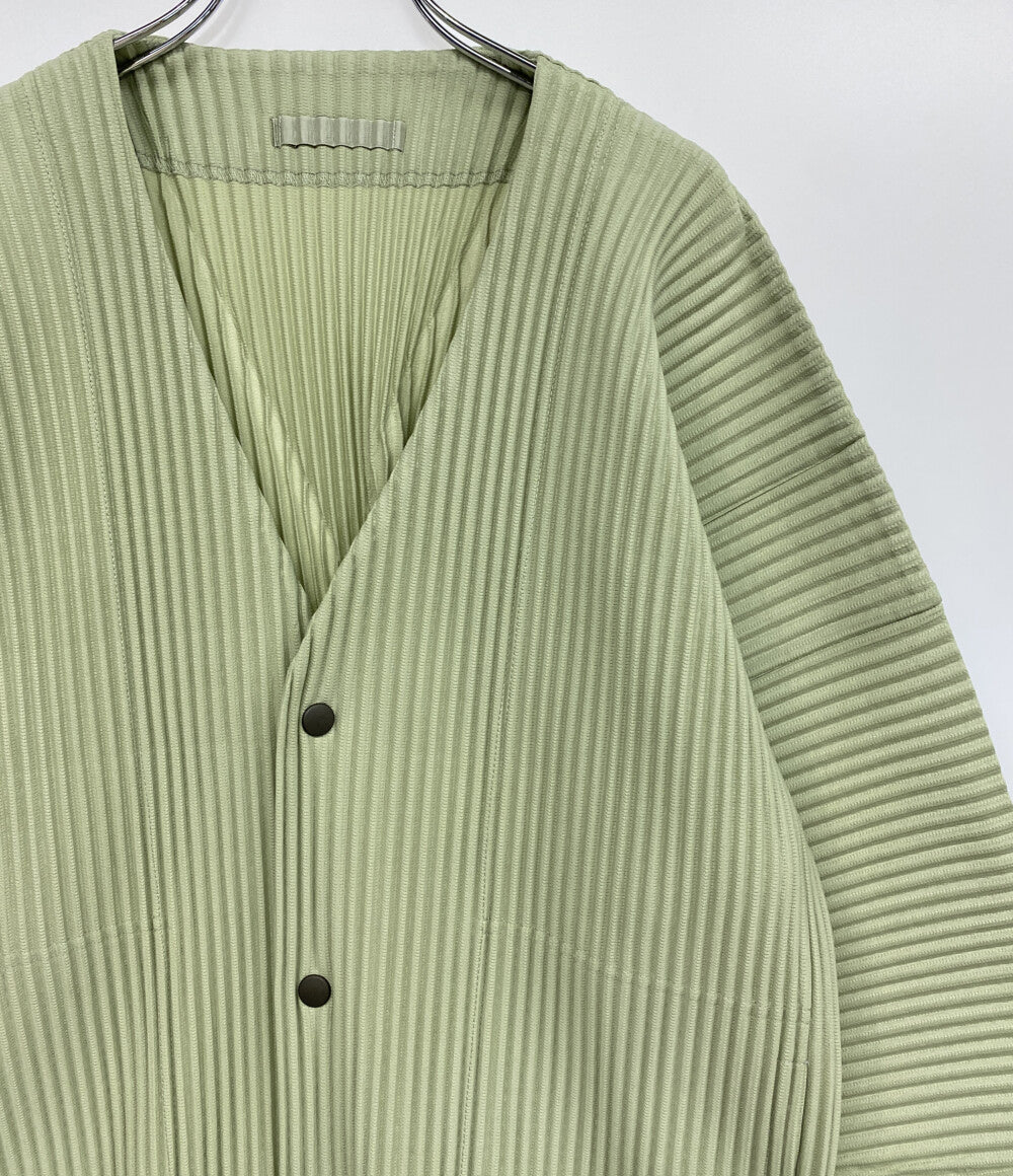HOMME PLISSE ISSEY MIYAKE カーディガン Vネック HP53JL101 レディース SIZE 2 オム プリッセ イッセイミヤケ