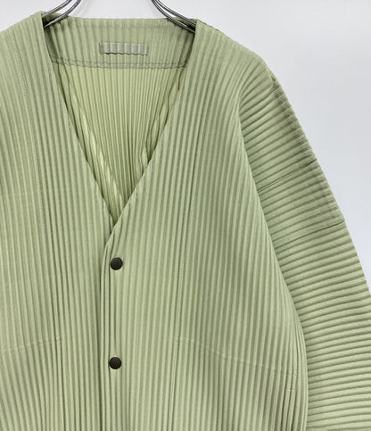 HOMME PLISSE ISSEY MIYAKE カーディガン Vネック HP53JL101 レディース SIZE 2 オム プリッセ イッセイミヤケ