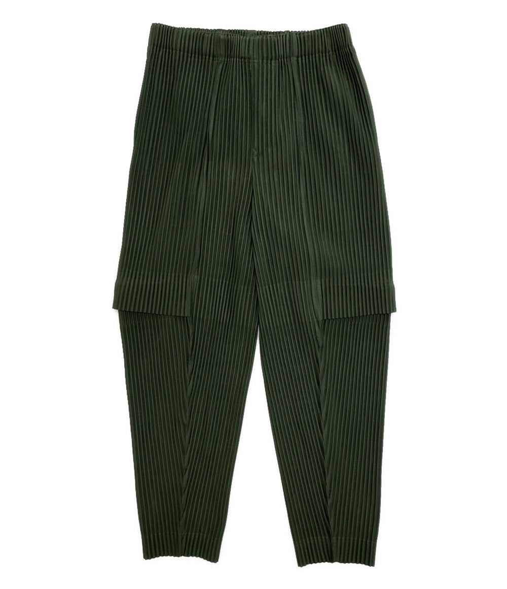 HOMME PLISSE ISSEY MIYAKE プリーツパンツ グリーン HP41JF171 メンズ SIZE 1 オム プリッセ イッセイミヤケ