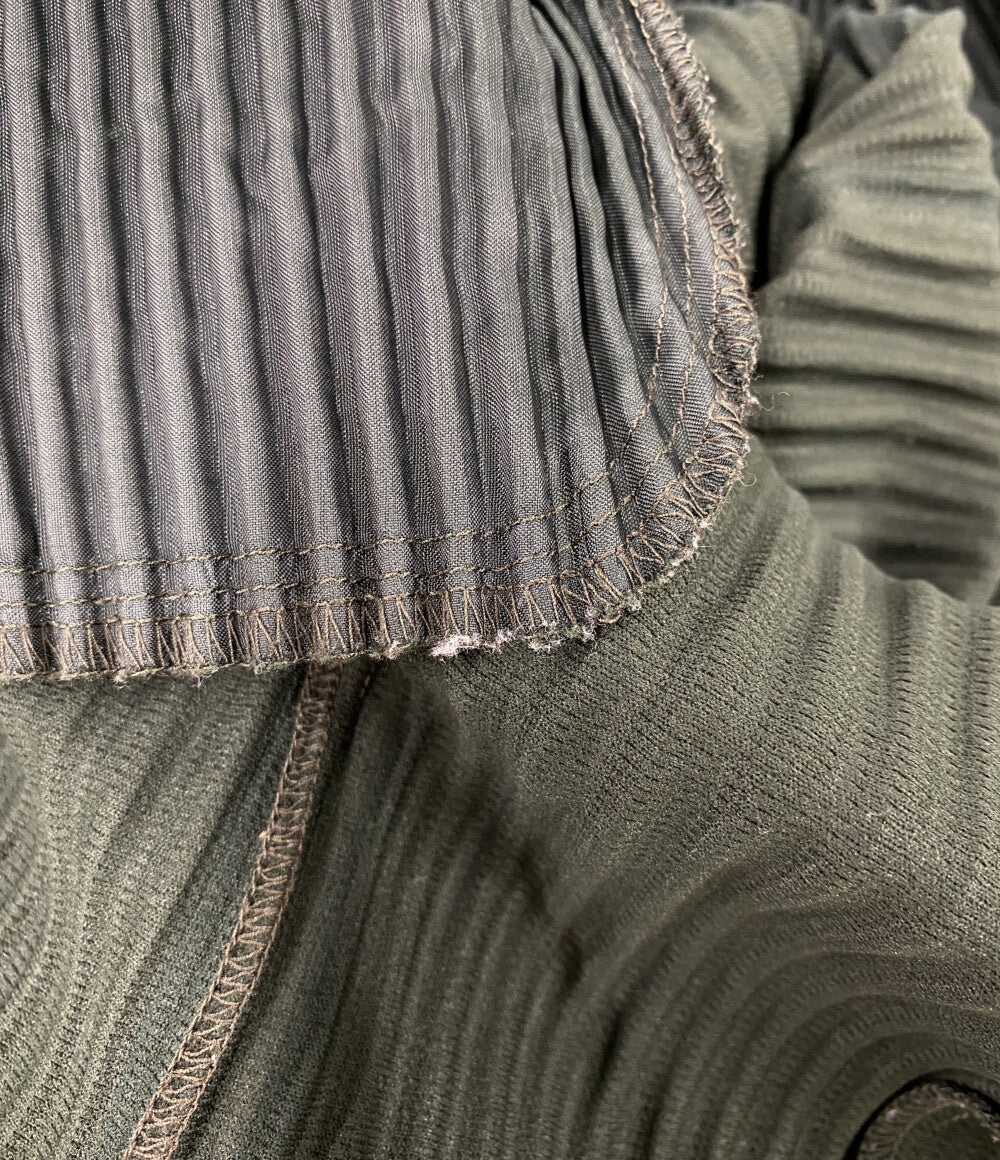 HOMME PLISSE ISSEY MIYAKE プリーツパンツ グリーン HP41JF171 メンズ SIZE 1 オム プリッセ イッセイミヤケ
