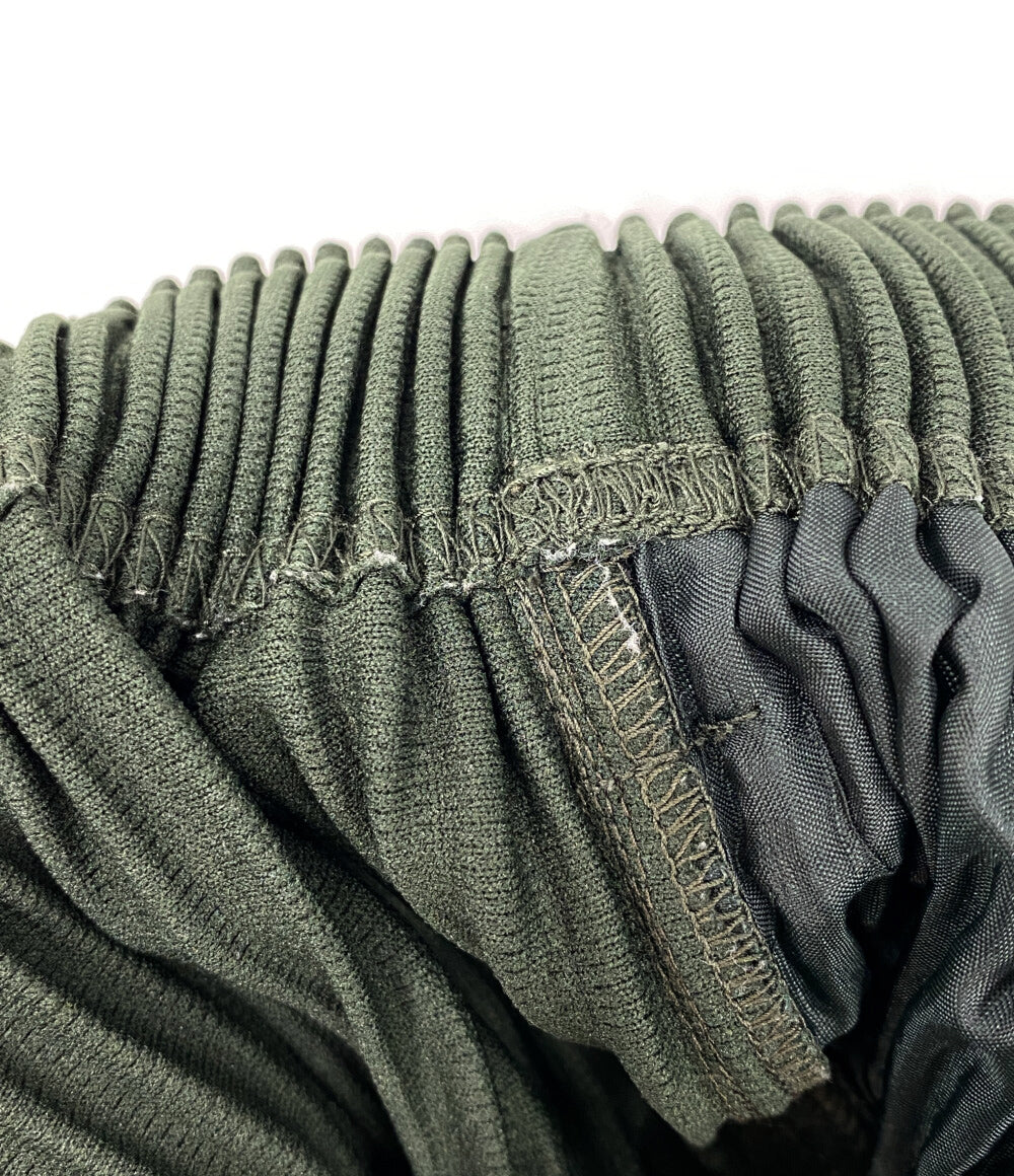 HOMME PLISSE ISSEY MIYAKE プリーツパンツ グリーン HP41JF171 メンズ