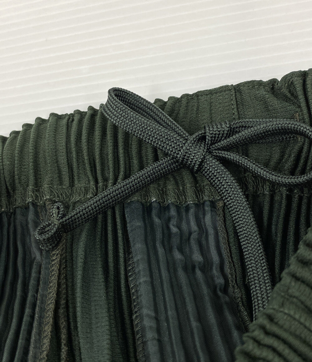 HOMME PLISSE ISSEY MIYAKE プリーツパンツ グリーン HP41JF171 メンズ