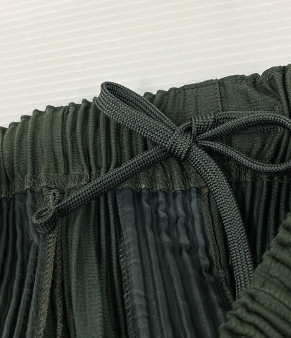 HOMME PLISSE ISSEY MIYAKE プリーツパンツ グリーン HP41JF171 メンズ SIZE 1 オム プリッセ イッセイミヤケ