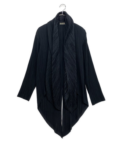 ISSEY MIYAKE プリーツジャケット 羽織 ブラック IM43-FD906 レディース SIZE M イッセイミヤケ