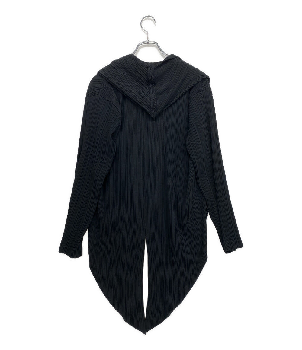 ISSEY MIYAKE プリーツジャケット 羽織 ブラック IM43-FD906 レディース SIZE M イッセイミヤケ