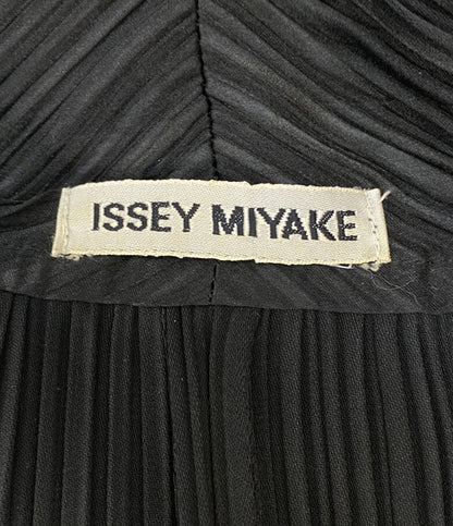 ISSEY MIYAKE プリーツジャケット 羽織 ブラック IM43-FD906 レディース SIZE M イッセイミヤケ