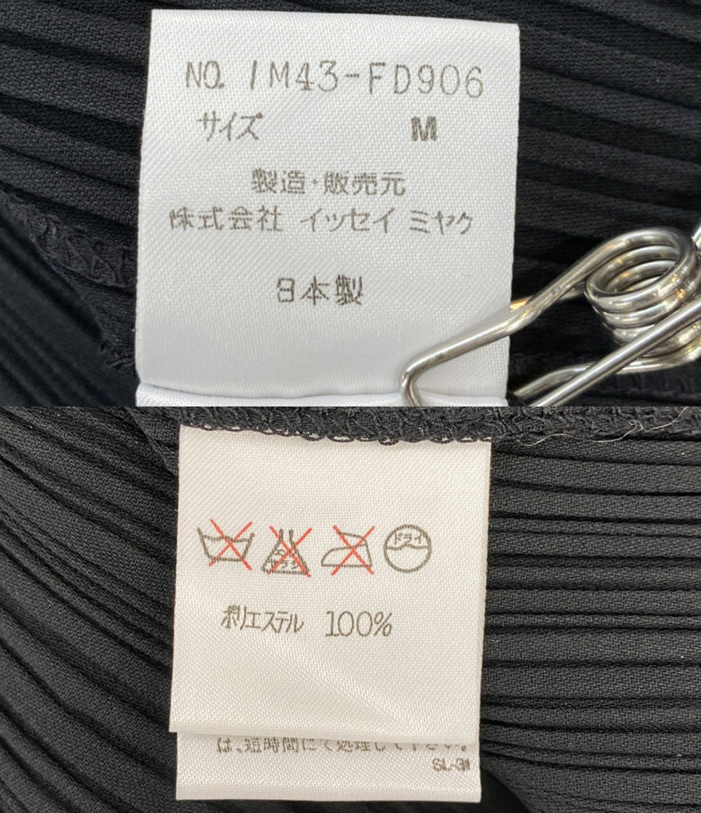 ISSEY MIYAKE プリーツジャケット 羽織 ブラック IM43-FD906
