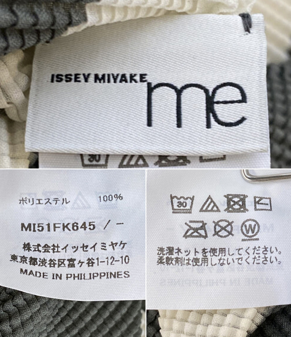 ISSEY MIYAKE 半袖カットソー ブロックチェック ハイネック MI51FK645 レディース SIZE - イッセイミヤケ