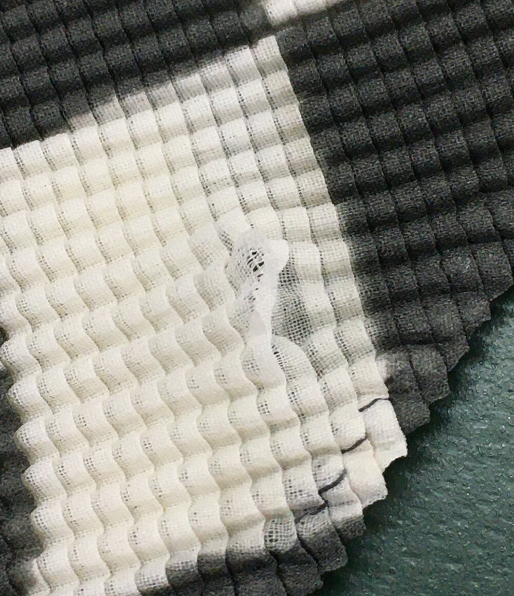 ISSEY MIYAKE 半袖カットソー ブロックチェック ハイネック MI51FK645 レディース SIZE - イッセイミヤケ