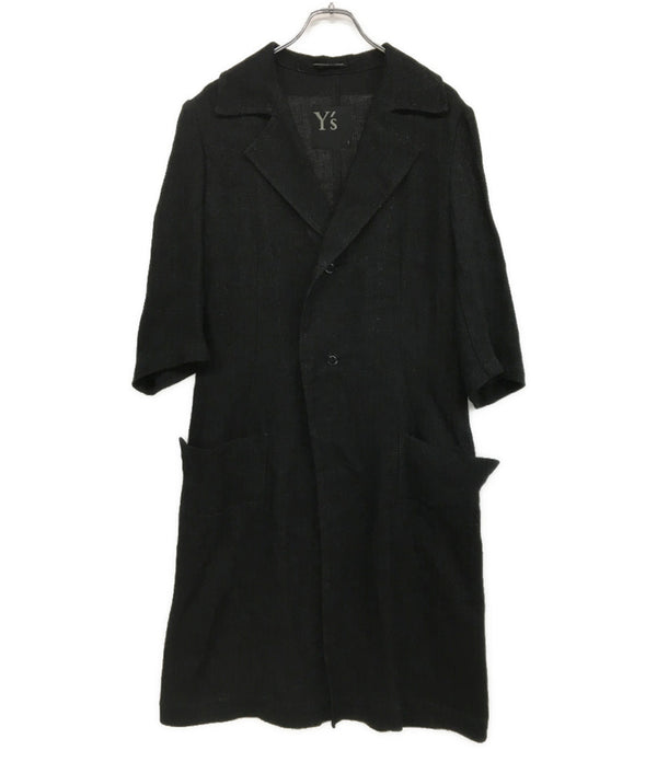 Y’s ワイズ ダブルボタン ロングコート　ブラック　Lサイズ相当 Y's ロングコート メンズ SIZE 2 ワイズ – Rehello by BOOKOFF