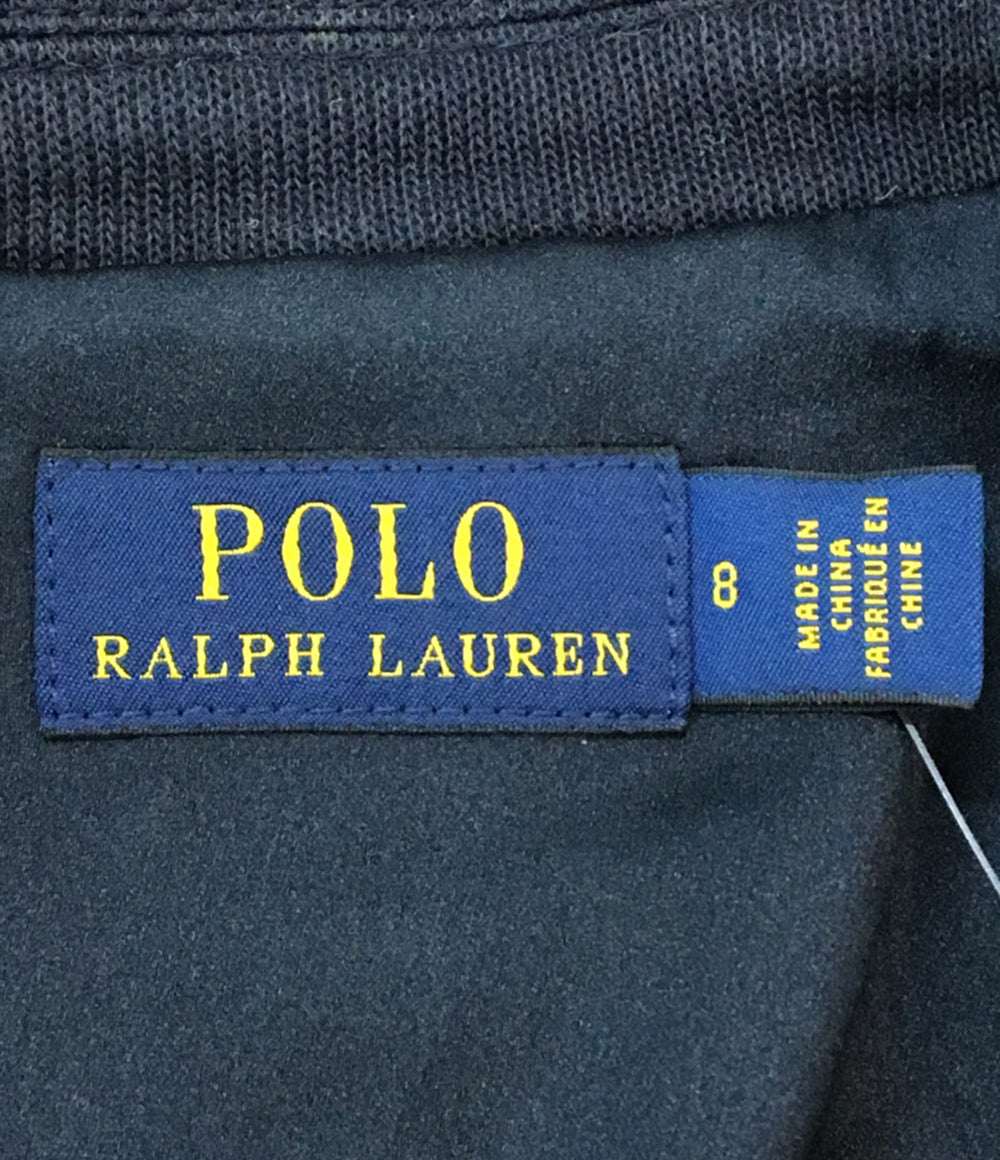 美品 POLO RALPH LAUREN ジャケット ネイビー コットンニットブレザー 金ボタン レディース SIZE 8 ポロ・ラルフローレン